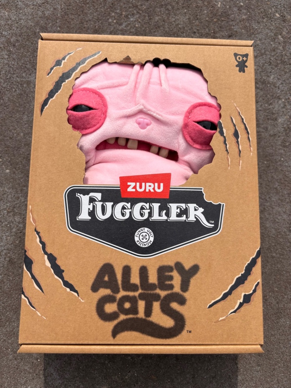 Zuru Fuggler Alley Cats Pink Plush Toy